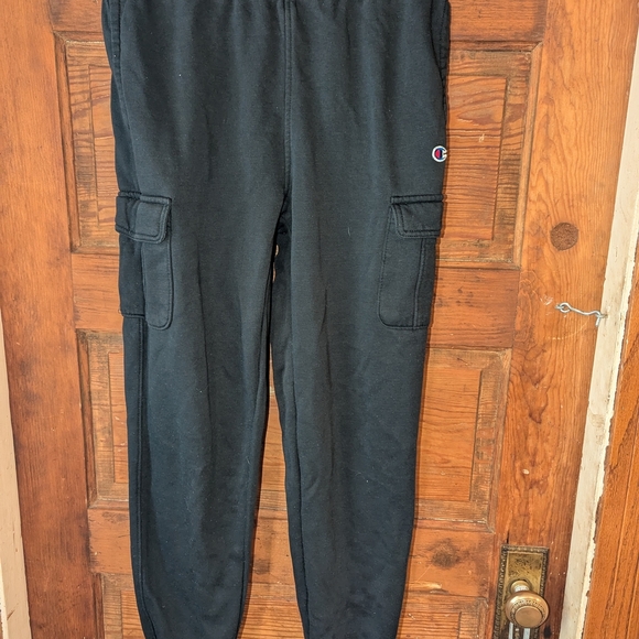 Champion Black Jogger Sweatpants with Elastic Cuffs - Picture 2 of 8